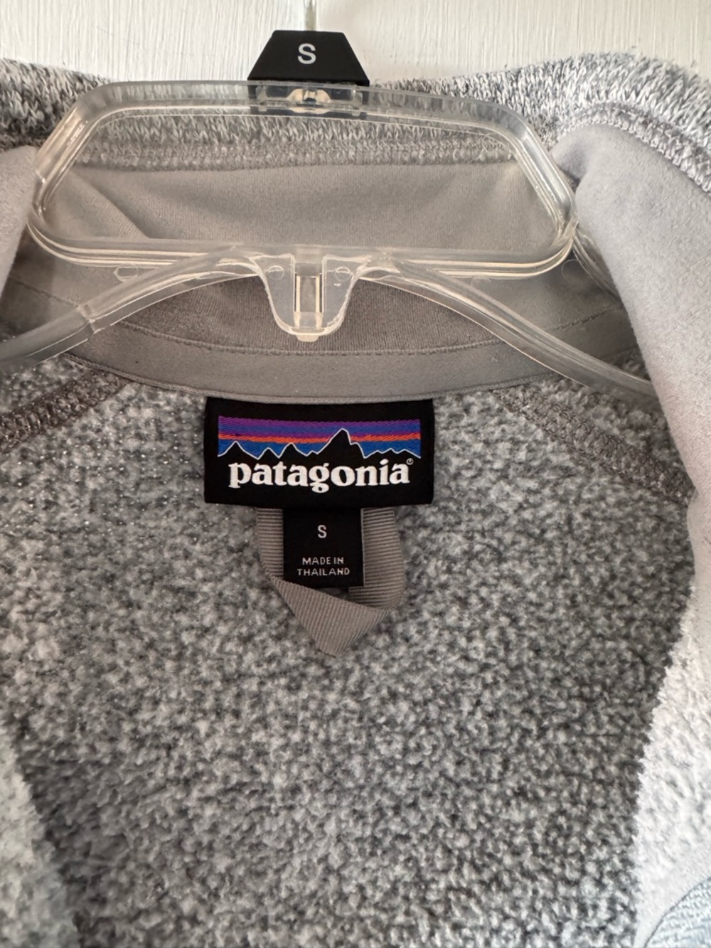 Patagonia Better Sweater Heather Gray Half-Zip Fleece Pullover EUC - Picture 8 of 9